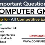 Computer gk questions Class pdf